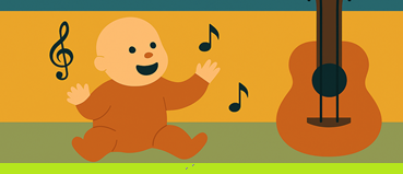 Ilustración de concierto para bebés en Real Teatro de Retiro