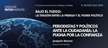 Cartel debate con Joaquín Manso