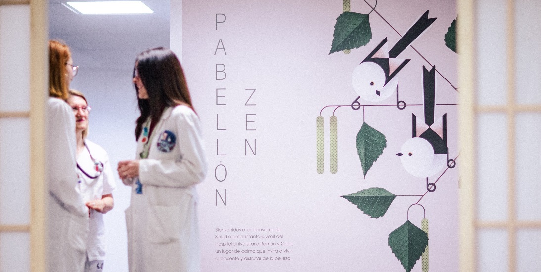 Remodelación y humanización de la zona de consultas externas de Psiquiatría Infanto-juvenil del Hospital Universitario Ramón y Cajal de Madrid